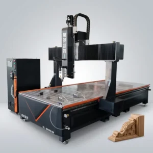 4 Axis Linkage CNC Router Vertical Engraver Wood Foam Model 3D Sculpting Machine for Art Statue Furniture Processing