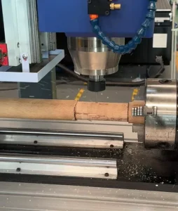 4 Axis Mini CNC Wood Router Machine with Rotary Axis for 3D Carving and Cylinder Engraving