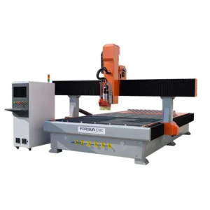 4 Axis Rotary CNC Wood Router Engraving Machine With 3D Rotary Axis for Round Wood Column Carving