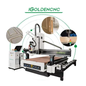 4 Axis Wood CNC Router Cutting Machine Furniture Cabinet Statue 3D Engraving CNC Woodworking Machinery with Rotary Axis