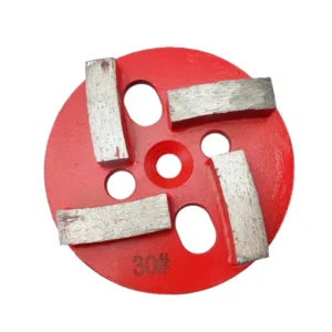4 Inch 4 Teeth Round Diamond Floor Grinding Shoe Wet Dry Use for Concrete Terrazzo Polishing