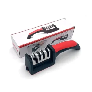 4 Stage Manual Knife Sharpening Sharpener 4 in 1 Steel Knife Ceramic Stone Sharpener With Handle