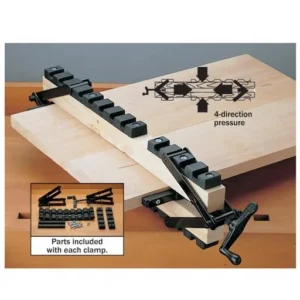 4-Way Pressure Clamp Wood Clamping System Woodworking Set to 6 Inch Stock