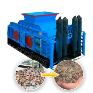 400*250mm 5tph Double Roller Crusher Fully Automatic Sand Making Machine for Stone Crushing