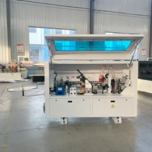 40E Qingdao Machinery Supplier Automatic Edging Machine PVC Edge Banding Trimming Full Auto Edgebander Woodworking