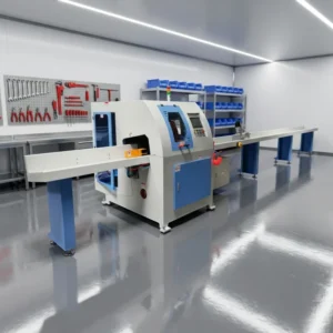 45/90 Automatic Cross Cut Saw with Integrated High Precision Cutting Functions for Sofa Manufacturing Plants