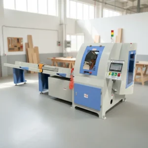 45/90 Automatic Horizontal Cross Cut Saw with 3kw Motor and 1mm Precision for Large-scale Timber Sawing