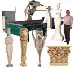 4axis Multi Functional CNC Carving Machine Engraving Foaming Wooden Decorative Animal Sculpture Statue for Park