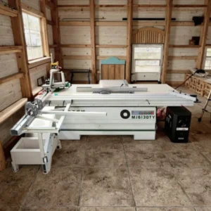 4kW 380V Sliding Table 45 Degree Precision Panel Saw for MDF Production with PLC Control