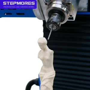 5 Axis CNC Router Machine for Wood Foam Sculpture Engraving with RTCP Controller Servo Motor