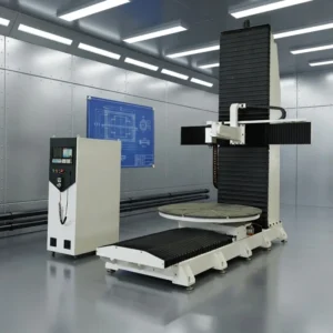 5 Axis CNC Router Vertical Wood Foam Carving Machine 6kW Motor High Mach3 Syntec PLC