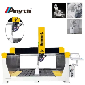 5 Axis Stone Carving Machinery CNC Router Granite Marble 3D Statue Engraving Machine