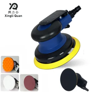 5-Inch Pneumatic Polisher Car Paint Putty Air Pneumatic Eccentric Sander Pneumatic Sanders for Car Use