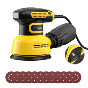 5 Inch Random Orbital Sander 12000RPM Electric Orbital Sander with 6 Various Speeds