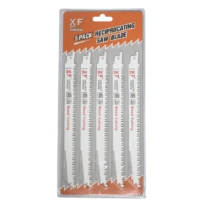 5 Pack 9″ 228mm Bimetal Reciprocating Saw Blade for Fast Straight Cutting Hard Wood