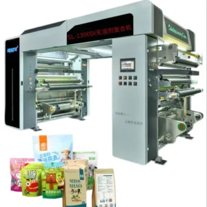 500m min Solventless Lamination Machine for Packaging Film Foil Paper