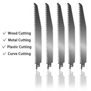50Pcs Reciprocating Saw Blades Saber Saw Handsaw Multi Saw Blade for Wood Metal Plastic Pipe Cutting Power Tool Accessories