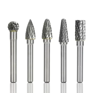 5PCS Metal Wood Carving Wood Metal Cutting Hardware Tools Grinding Drill Bit Set Carbide Tungsten Steel Burrs