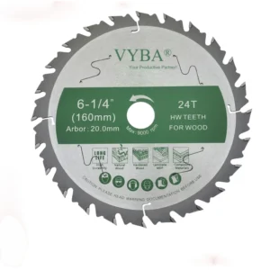 6 1/4 Inch Wood Cutting Circular Saw Blade for Wood Thin Kerf 40 Tooth Rip Trimming Crosscut Fine-Finish Hardwood Softwood