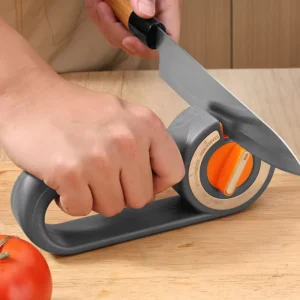 6 in 1 Adjust Knife Sharpener Pro Knife and Scissors Sharpener Repair and Polish Blades by Manual Knife Sharpener Non slip Grip