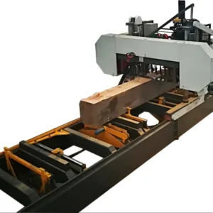 60 Inch Automatic Horizontal Hydraulic Saw Mill Wood Band Sawmill Machine With Log Turner