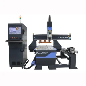 6090 CNC Milling Engraving Machine with Rotary 4 Axis for Stone Metal Wood Single Spindle & DSP Control System Vacuum Table