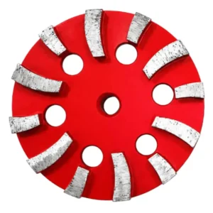 65″/150mm Flat Grinding Wheel Cup Wheel with 6 Long Segments and 6 Short Segments M14 or 5/8″-11 Thread for Concrete Grinding