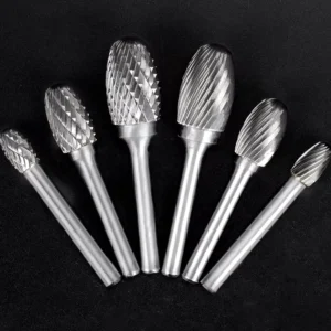 6mm Shank Tungsten Carbide Milling Cutter Rotary Tool Burr Double Diamond Cut Rotary Dremel Tools Electric Grinding
