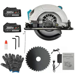 7 inch Cordless 18V Brushless Motor Circular Saw Marble Ceramic Stone Wood Electric Circular Saw Set