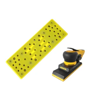 70*198mm Sander Plate Dry Grinder Hand Push Plate with Yellow Grinding Head Hand Held Sandpaper Sticking