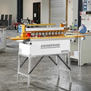750 Mini Edge Banding Machine Full Automatic Conveying Edge Bander Straight and Curve Edge Banding Machine