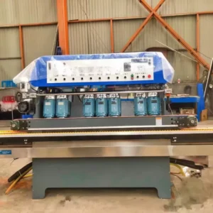 8 Motors Glass Beveling Machine Horizontal Glass Edge Beveler For High Precision Polishing