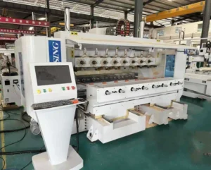 8 Spindles Vertical Wood Milling Machine 5 Axis Multi-Head Water Cooled CNC Lathe Router for Making Wooden Furniture Pieces