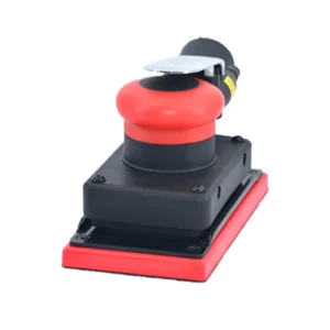 95*175mm Red Black Pneumatic Orbital Sander Machine for Wood Metal Automotive Use 12000RPM for Grinding Polishing Sanding