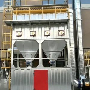 99% Efficiency Pulse Bag Dust Collector Central System for Woodworking Industrial Environmental Protection 1 Year