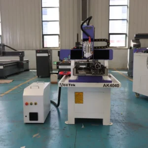 ACCTEK 2.2KW Water Cooled CNC Router 4040 6060 Metal Milling Machine for Metal Mold Carving for Steel Copper Aluminum Mold