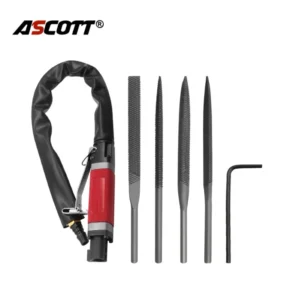 AF-5A Industrial&DIY Pneumatic Body Saw Precision Air File for Wood Metal Cutting Tools with 4 Files Reciprocating Air Polisher