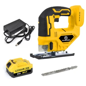 AJW06 Portable Mini Lithium Electric Jig Saw Rechargeable Cordless Curved Cutting Tool for Stone DIY Industrial Reciprocating