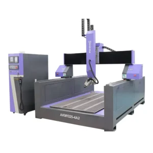 AKM1325-4A 4 Axis ATC CNC Engraving Machine 180 Degree Single Swing Head 3D Engraving Wood Block Foam Non Metal Crafts