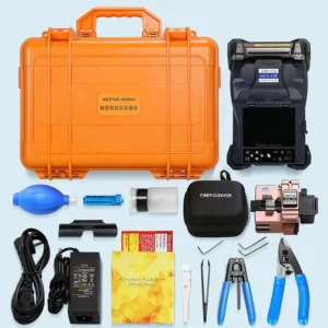 AUA 15F Automatic Focus FTTH Dark Blue Fiber Optic Fusion Splicer with 0.02dB SM Loss and 9s Splicing Time