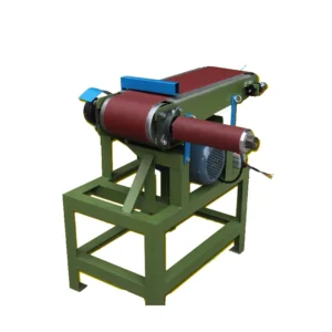 Abrasive Belt Line Speed 18 M/min Desktop Sanding Sander Grinder Wide Belt Grinding Machine 400mm Width