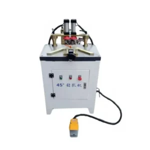 Adjustable 45 Degree Pneumatic Horizontal Woodworking Drilling Machine Single Double Pin Hole Inclined Hole Boring for Furniture