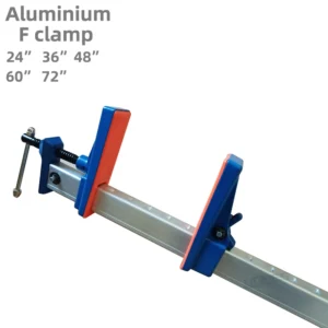 Adjustable Aluminum Alloy Woodworking F Clamp 24 36 48 60 72 Inches with Rubber Pad Claw for Wood Frame Carpenter Tools