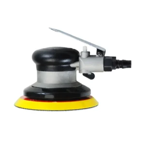 Air Pneumatic Orbital Sander Random Palm Grip 5 Inch Hook & Loop Integrated Dust Bag Vacuum Ready Wood Metal Finish