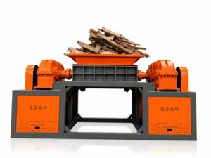 Anbecrown Dual Shaft Wood Scrap Shredder For Tree Branches & Wood Waste Recycling Crushing Machine