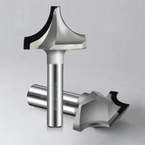 Arc Shaped PCD Diamond End Milling Cutter Profile Bit R18 R24 R30 for Woodworking Board Slotting ODM