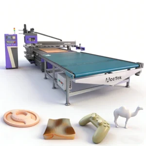 Auto Feed and Unload System ATC CNC Cutting Machine with Wood Panel Moulds Processing With Precision Cutting
