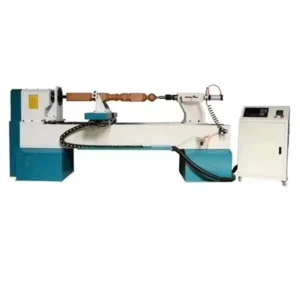 Auto Feeding Fully Automatic Wooden Cup Machine Back Knife CNC Rotating Billiard Cue Wood Lathe