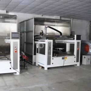Automated Painting Spraying Machine for Speaker Grille and Enclosure Mesh Metal MDF Wood Surface Coating