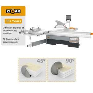 Automatic 45 or 90 Degree Cutting Sliding Table Saw Panel Machine Woodworking for Kitchen Cabinet Door